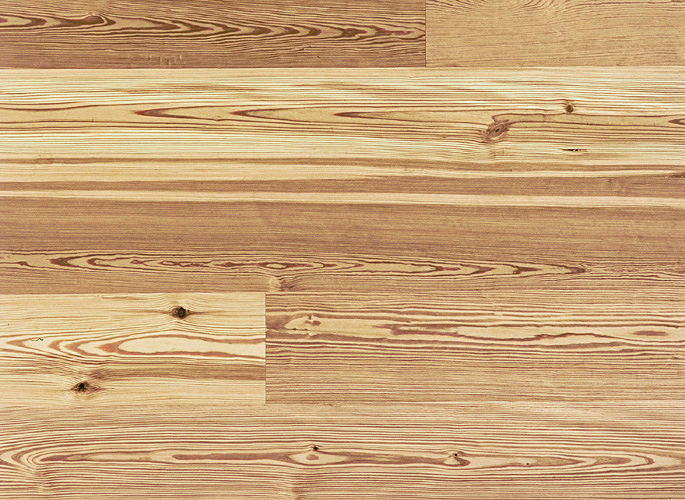 Engineered Wood Flooring Antique Reclaimed Heart Pine Wide Plank, Select Grade, Natural finish