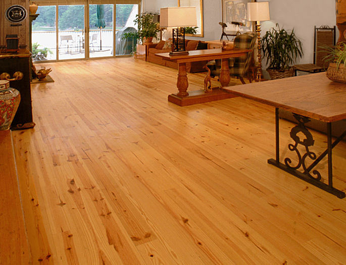 Prefinished Heart Pine Solid Wood, Prefinished Heart Pine Flooring