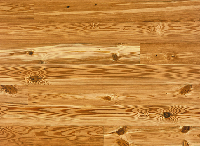 Antique Reclaimed Heart Pine Wide Plank Solid Wood Flooring, Select Grade